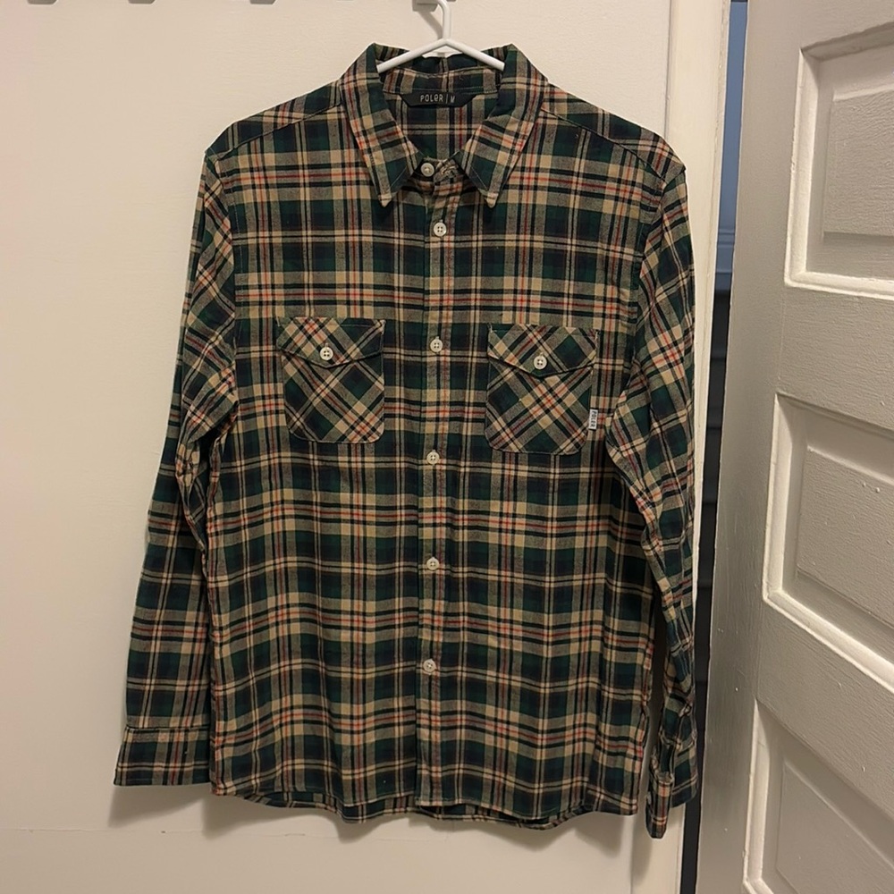Poler men’s medium flannel button up.